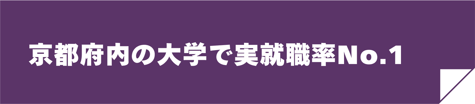 京都府内の大学で実就職率No.1