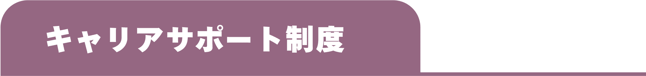 キャリアサポート制度