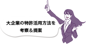 大企業の特許活用方法を考察＆提案