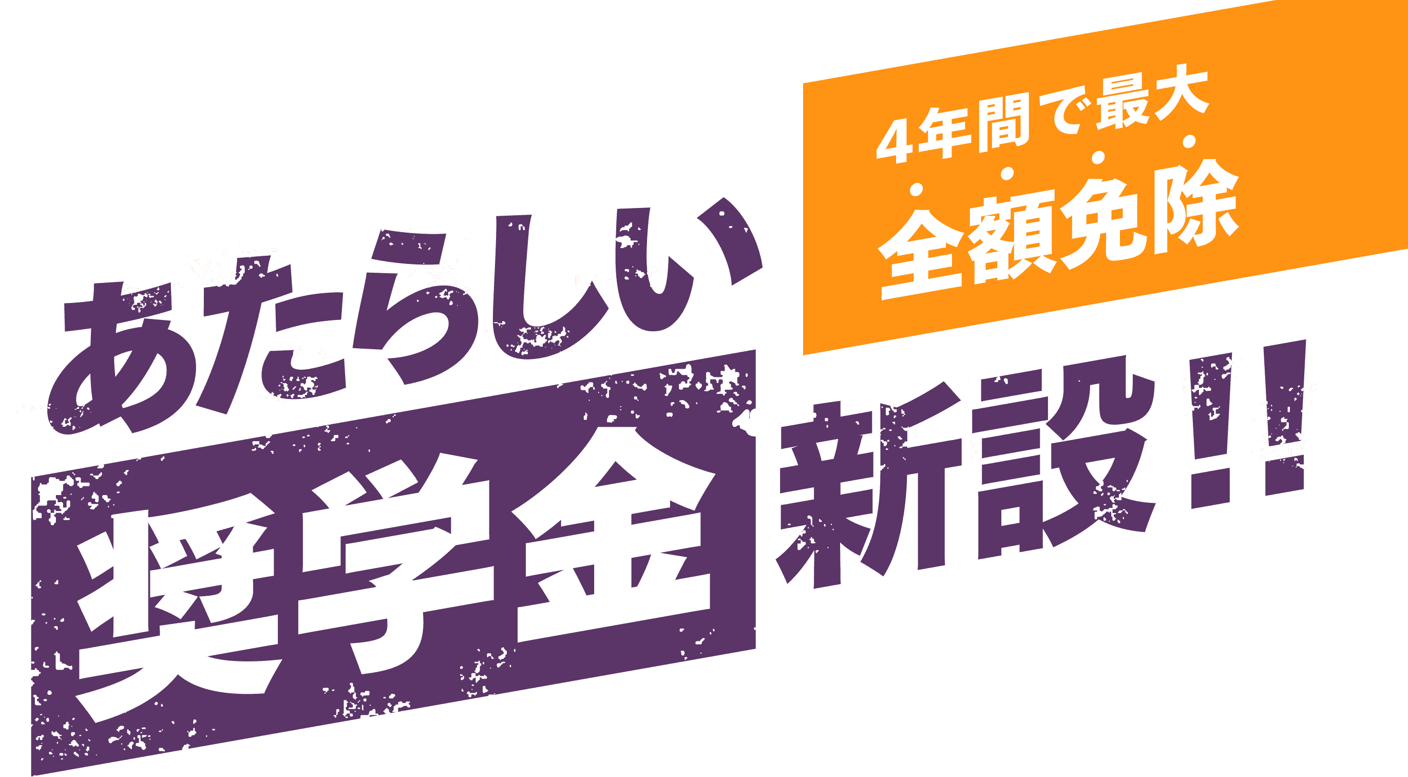新しい奨学金新設