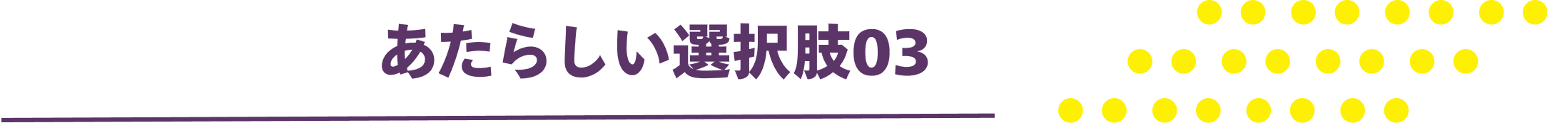 あたらしい選択肢03
