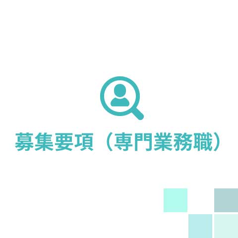 募集要項（専門業務職）
