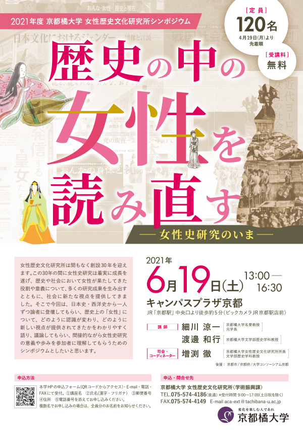 シンポジウム 女性歴史文化研究所 研究活動 研究 生涯学習 産学公地域連携 京都橘大学