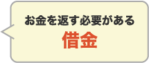 お金を返す必要がある借金